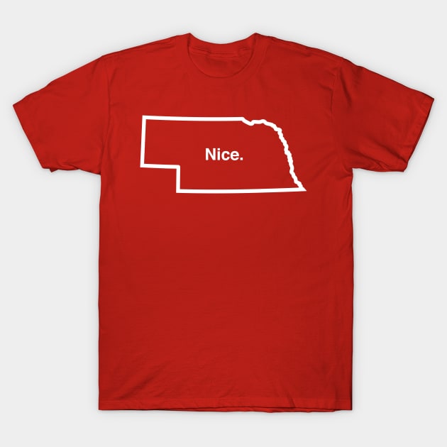 Nebraska NICE T-shirt by Corn Coast T-Shirt by Corn Coast